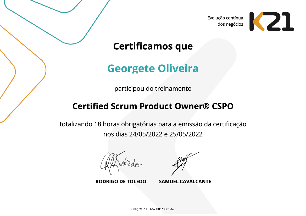 Certificado K21